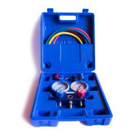 Коллектор Value VMG-2 R134a (шланги 120 см, быстросъемные муфты 2 шт., манометры 80 см, кейс)